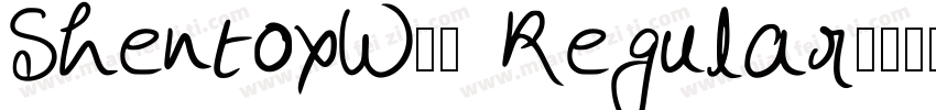 ShentoxW04 Regular字体转换